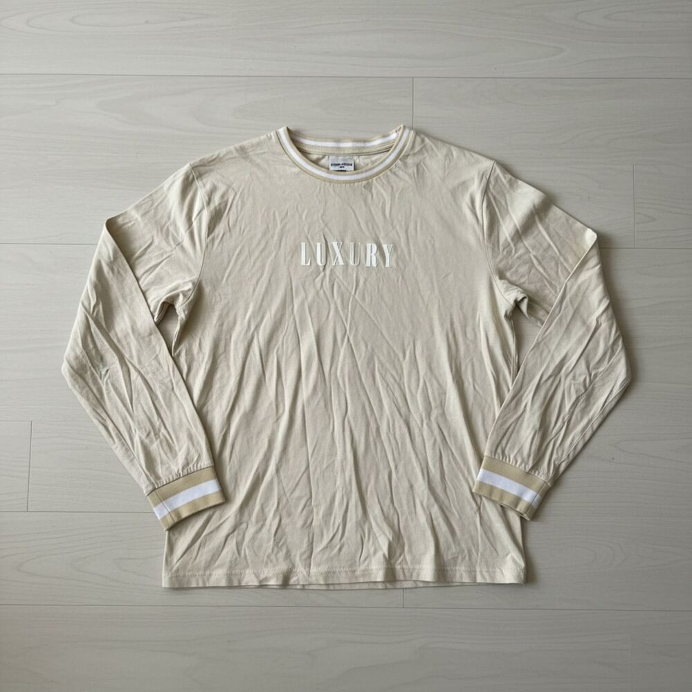 CACTUS MAN Men's M Beige LUX Long Sleeve Button Up Shirt